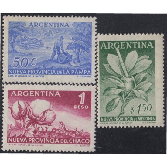 Argentina 564/66 1956 Nueva Provincia de La Pampa MNH