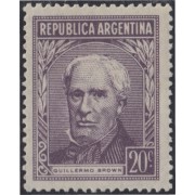 Argentina 570 1956 Serie Básica. Almirante G. Brown. Formato 19x25