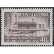 Argentina 577 1957 Centenario de los Ferrocarriles Argentinos MNH