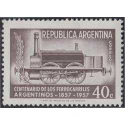 Argentina 577 1957 Centenario de los Ferrocarriles Argentinos MNH Argentina 577 1957 Centenario de los Ferrocarriles Argentinos MNH