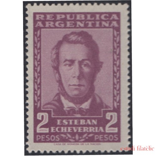 Argentina 578 1957 Serie Básica. Esteban Echeverría Poeta MNH