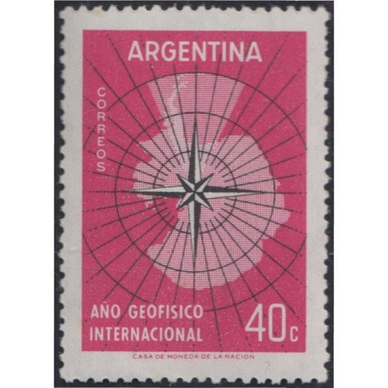 Argentina 591 1958 Año Geográfico Internacional MNH Argentina 591 1958 Año Geográfico Internacional MNH