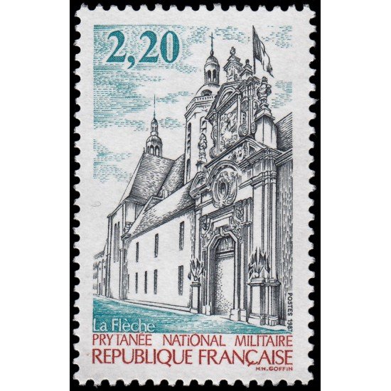 France Francia 2479 1987 La Flèche (Sarthe) Portal de entrada MNH France Francia 2479 1987 La Flèche (Sarthe) Portal de entrada MNH