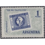 Argentina 611 1959 Día del Filatélico MNH
