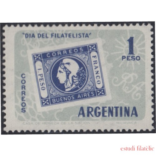 Argentina 611 1959 Día del Filatélico MNH