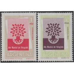 Argentina 616/17 1960 Año Mundial del refugiado MNH