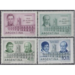Argentina 619/22 1960 150 Años de la Revolución de 1810 MNH