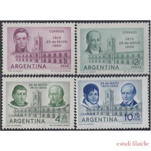 Argentina 619/22 1960 150 Años de la Revolución de 1810 MNH