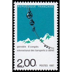 France Francia 2480 1987 6 Congreso internacional de transporte por cable en Grenoble MNH