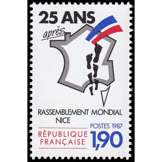 France Francia 2481 1987 Reunión mundial de los Pies Negros MNH France Francia 2481 1987 Reunión mundial de los Pies Negros MNH