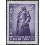 Argentina 648 1961 150 Años del nacimiento de Domingo F. Sarmiento