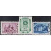 Argentina 649/51 1961 Exposición  y centenario del sello de la R. Argentina MNH
