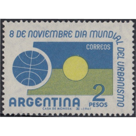 Argentina 652 1961 Día Mundial del Urbanismo MNH Argentina 652 1961 Día Mundial del Urbanismo MNH