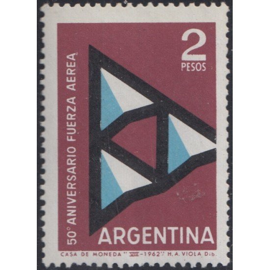Argentina 660 1962 500 Años Fuerzas Aéreas MNH Argentina 660 1962 500 Años Fuerzas Aéreas MNH