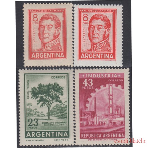 Argentina 705/08 1965 Serie Corriente. Tipos de 1954/62 MNH