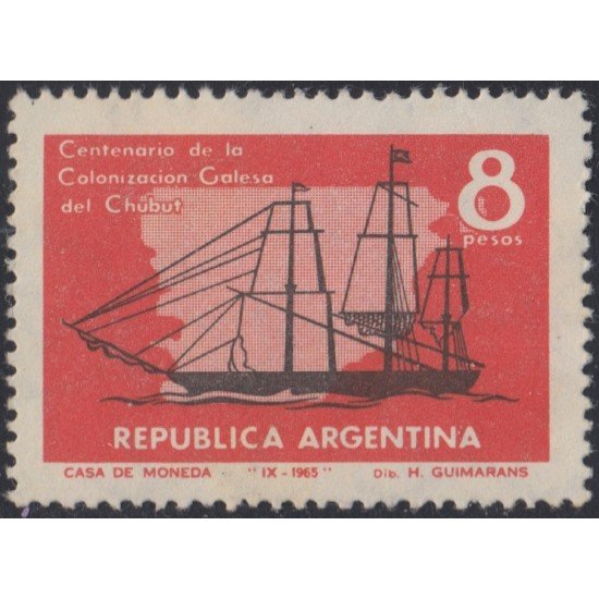Argentina 719 1965 100° de la llegada de Gallois a Chubut MNH Argentina 719 1965 100° de la llegada de Gallois a Chubut MNH