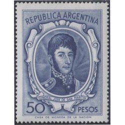 Argentina 720 1965 Serie Corriente. General José de San Martín MNH Argentina 720 1965 Serie Corriente. General José de San Martín MNH