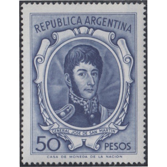Argentina 720 1965 Serie Corriente. General José de San Martín MNH Argentina 720 1965 Serie Corriente. General José de San Martín MNH