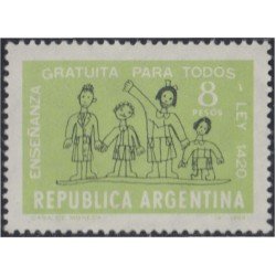 Argentina 722 1965 80 Años de la Ley sobre educación pública MNH Argentina 722 1965 80 Años de la Ley sobre educación pública MNH