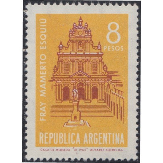 Argentina 724 1965 Fray Mamerto Esquiu Iglesia MNH Argentina 724 1965 Fray Mamerto Esquiu Iglesia MNH