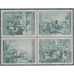 Argentina 725/28 1966 Obras del pintor Prilidiano Pueyrredon MNH Argentina 725/28 1966 Obras del pintor Prilidiano Pueyrredon MNH