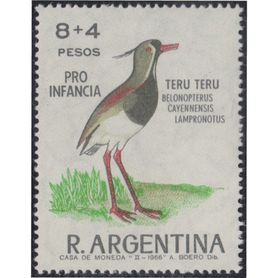 Argentina 729 1966 Sobrecarga Pro Infancia Pájaro Bird MNH Argentina 729 1966 Sobrecarga Pro Infancia Pájaro Bird MNH