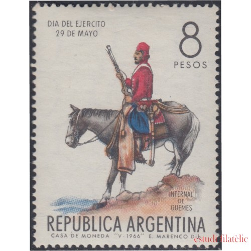 Argentina 736 1966 Día del Ejército Soldado MNH