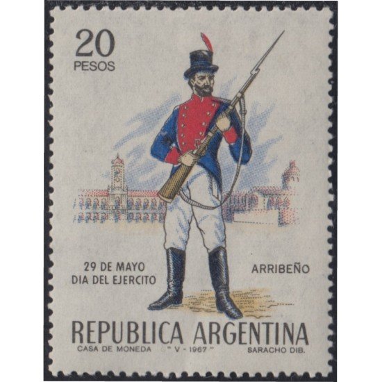 Argentina 792 1967 Día del Ejército MNH Argentina 792 1967 Día del Ejército MNH