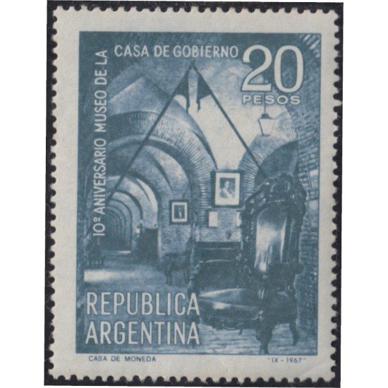 Argentina 799 196710 Aniversario del Museo Gubernamental MNH Argentina 799 196710 Aniversario del Museo Gubernamental MNH