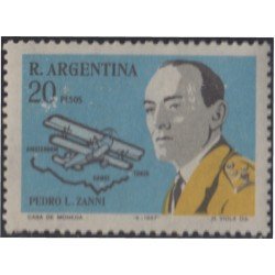 Argentina 800 1967 Pedro L. Zanni. Aviador MNH Argentina 800 1967 Pedro L. Zanni. Aviador MNH
