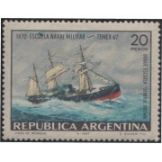 Argentina 801 1967 Exp.Filatélica temática y 95 Años de la Escuela Naval MNH