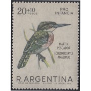 Argentina 804 1968 pájaro bird fauna Sobrecarga Pro Infancia MNH