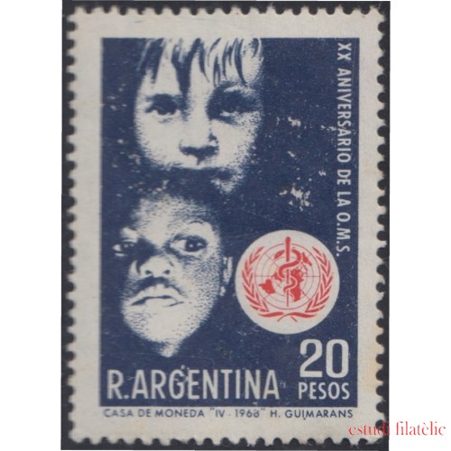 Argentina 811 1968 20 Años de la Organización de Sanidad MNH