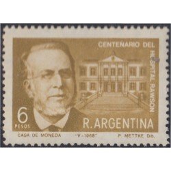 Argentina 814 1968 Centenario del Hospital de Rawson MNH Argentina 814 1968 Centenario del Hospital de Rawson MNH