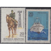 Argentina 820/821 1968 Policía de la Frontera MNH