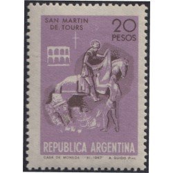 Argentina 823 1968 San Martin de Tours, Patron de Buenos Aires MNH Argentina 823 1968 San Martin de Tours, Patron de Buenos Aires MNH
