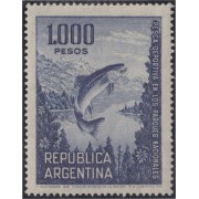 Argentina 827 1968 Serie corriente Pesca Deportiva Pez Fish MNH