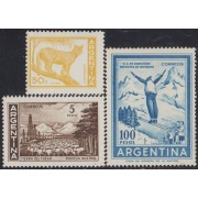 Argentina 833A/835 1968 Serie Corriente. Filigrana G MNH
