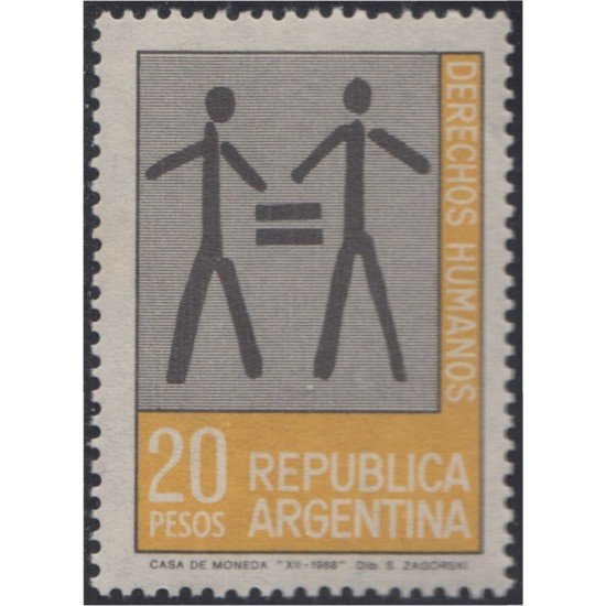 Argentina 838 1969 Año Internacional de los derechos Humanos MNH Argentina 838 1969 Año Internacional de los derechos Humanos MNH