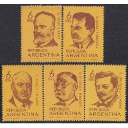 Argentina 840/44 1969 Científicos Argentinos MNH Argentina 840/44 1969 Científicos Argentinos MNH