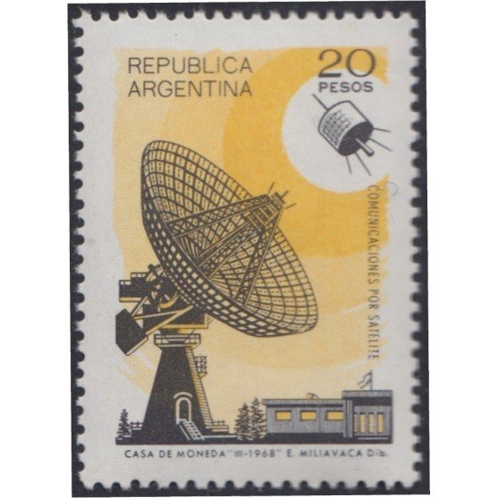 Argentina 845 1969 Comunicaciones por satélite MH