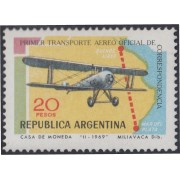 Argentina 846 50 Años del Primer vuelo postal Buenos Aires Mar de Plata MNH