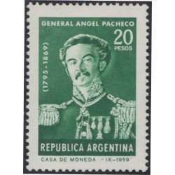 Argentina 849 Centenario de la Muerte del General Angel Pacheco MNH Argentina 849 Centenario de la Muerte del General Angel Pacheco MNH
