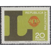 Argentina 860 1969 50 Aniversario de Lions Club MNH
