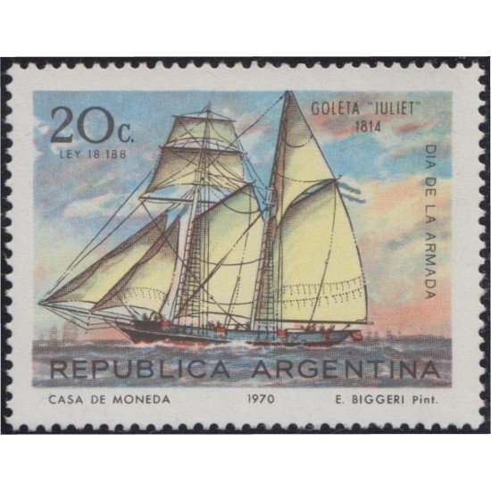Argentina 871 1970 Día de la Marina MNH Argentina 871 1970 Día de la Marina MNH