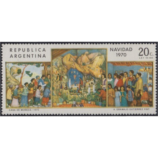 Argentina 877 1970 Navidad Chritsmas MNH Argentina 877 1970 Navidad Chritsmas MNH