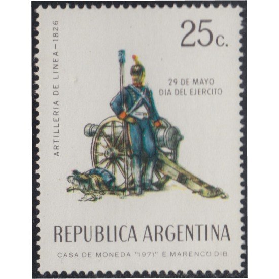 Argentina 897 1971 Día del Ejército MNH Argentina 897 1971 Día del Ejército MNH
