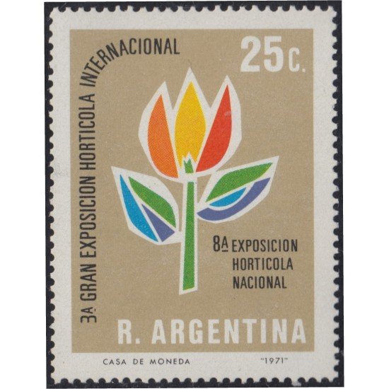 Argentina 902 1971 III Gran exposición Hortícola Internacional MNH Argentina 902 1971 III Gran exposición Hortícola Internacional MNH