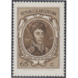 Argentina 915 1972 Serie Corriente: Gral José de San Martín. Impresión MNH