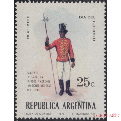 Argentina 923 1972 Día del Ejército MNH
